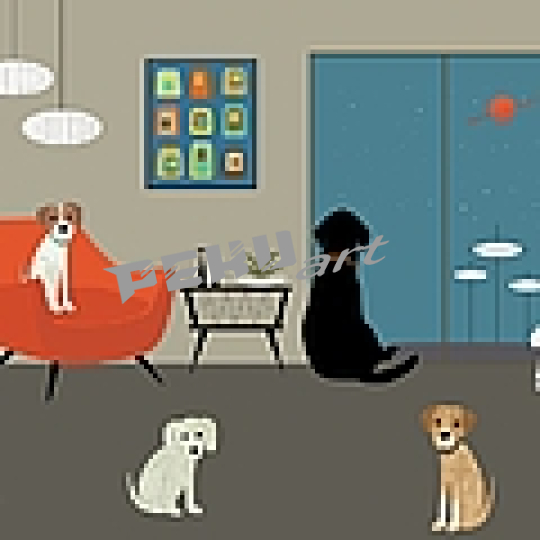 1 mid century modern dogs donna mibus