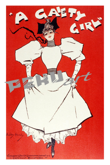 a gaiety girl vintage advertising  studio grafiikka