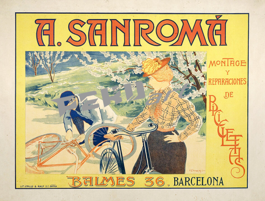 A Sanroma vintage bicycle posters 