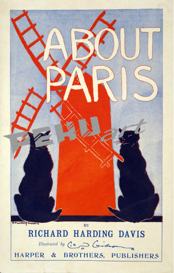 about paris richard harding davis vintage book advertising p