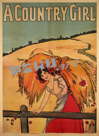 a-country-girl-33269-agriculture-vintage-poster