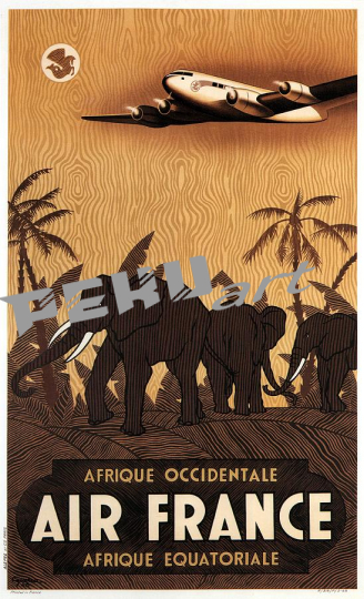 afrique occidentale air france afrique equatoriale retro tra