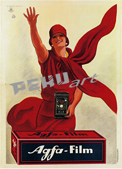 Agfa Film vintage advertising poster 
