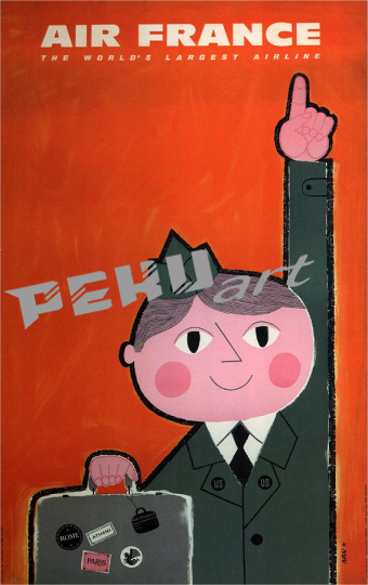 air france the worlds largest airline retro  vi