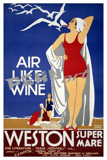 air like wine weston super mare england retro  