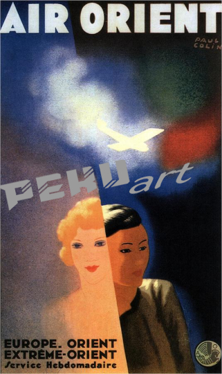air orient france airlines retro  vintage 