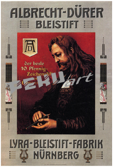 albrecht durer pencils painter vintage advertising  st