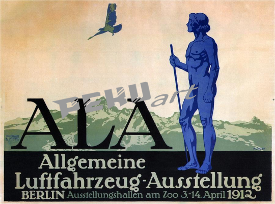 allgemeine luftfahrzeug ausstellung berlin retro travel 