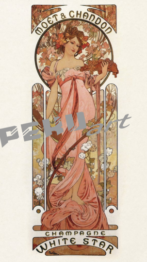 AlphonseMucha-PosteradvertisingMoetChandon-ChampagneWhiteStar1899-(MeisterDrucke-644394)