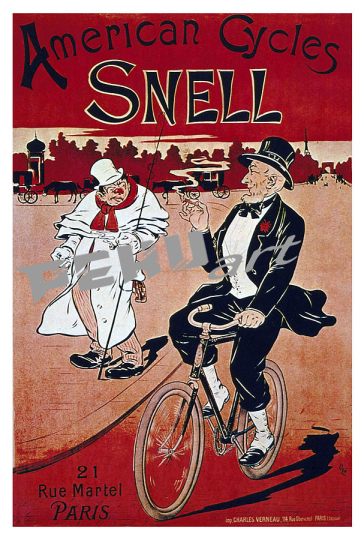 american cycles snell bicycle vintage advertising  stu