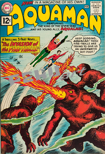 aquaman vintage superhero poster comic wall art museum outle 