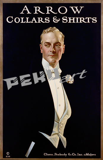 arrow shirts collars vintage advertising outle