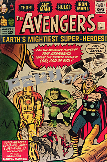 avengers superhero poster vintage comic 