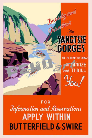 beauty and grandeur the yangtsze gorges china retro travel p