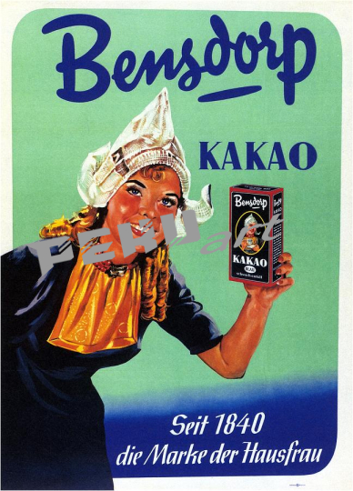 bensdorp kakao germany vintage cocoa advertising  stud