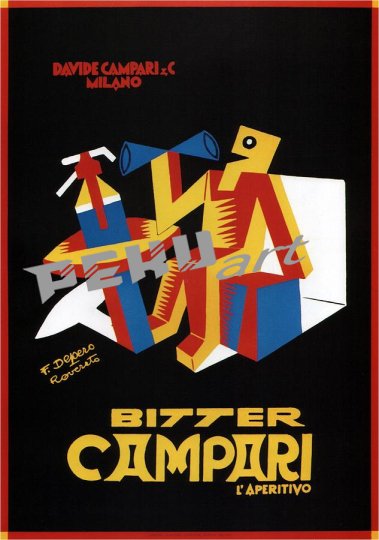 bitter campari vintage beer advertising  studio grafii