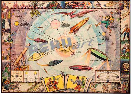 buck rogers solar system map