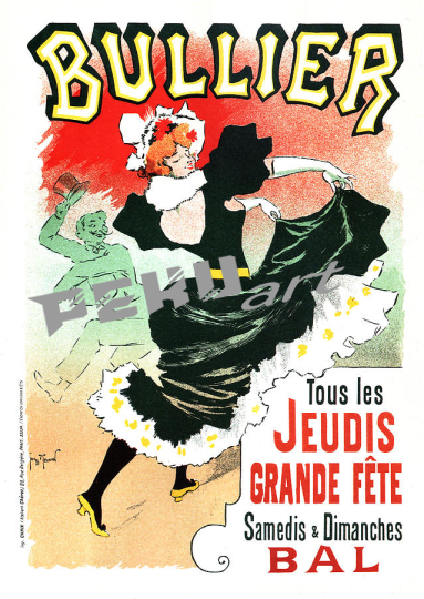 bullier jeudis grande fete vintage advertising  studio