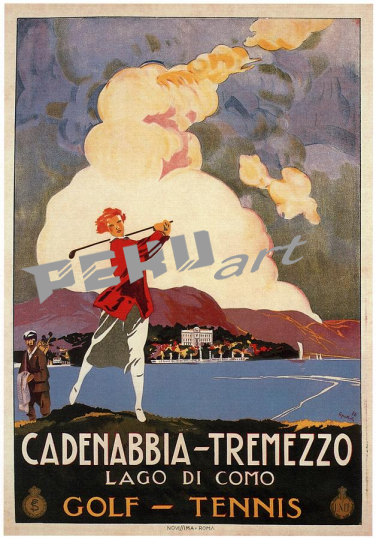 cadenabbia tremezzo golf and tennis golf club retro travel p