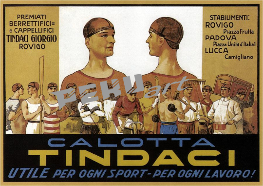 calotta tindaci  tindaci hat vintage advertising  