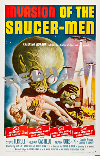Classic Horror Movie Invasion Of The Saucer Me