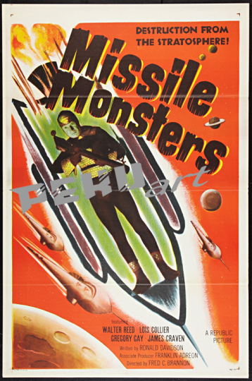 Classic Horror Movie Missle Monsters