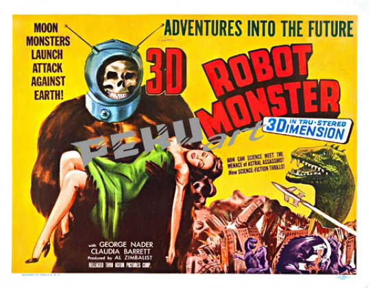 Classic Horror Movie Robot Monster 3D