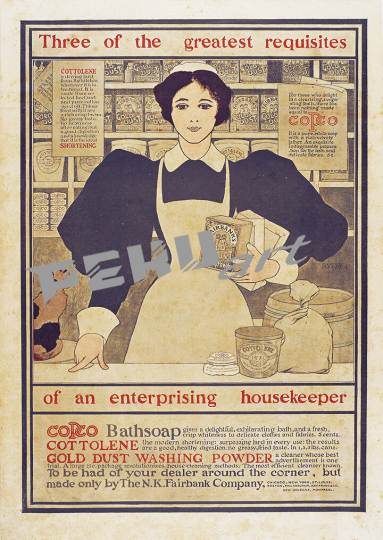 Copco Soap Maxfield Parrish print