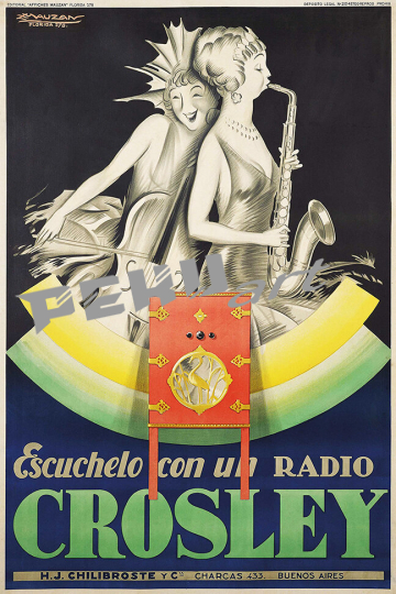 Crosley Radio Ladies Sax 