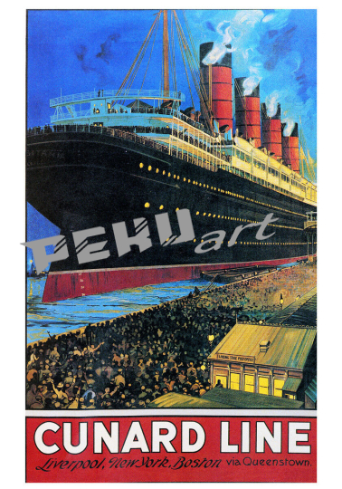 CUNARD LINE Liverpool New York Boston Kreuzfahrtschiff