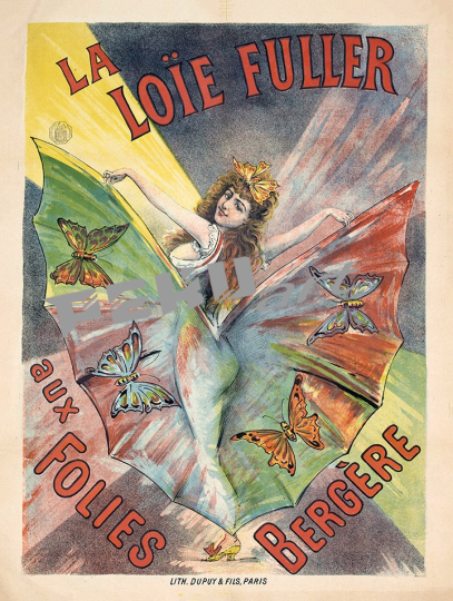 Folies Bergere Loie Fuller Rainbow 