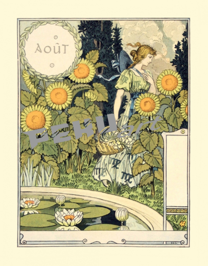 frau-kalender-garten-vintage