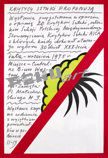 HenrykTomaszewski,plakat Krytycysztukiproponują,wrzesień1975 