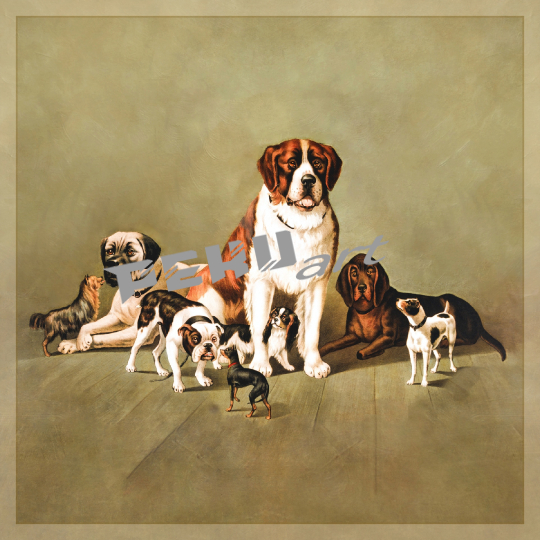 hunde-vintage-kunst-alt