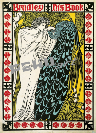 peacock-woman-vintage-poster