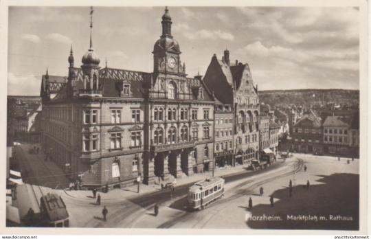 pforzheimmarktplatzmitrathaus