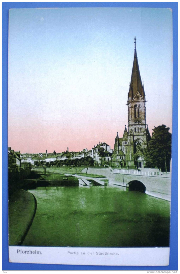 pforzheimpartieanderstadtkirche1911