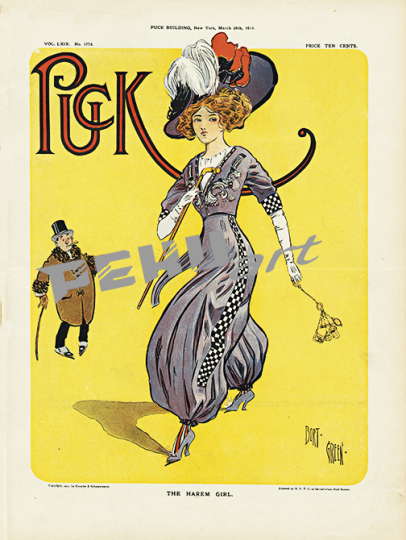 Puck Harem Girl Magazine Cover 