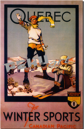 Quebec Winter Skiers Ski 