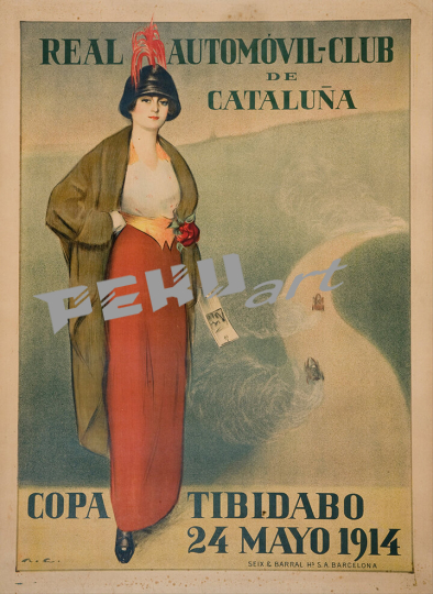 Ramon Casas Real Automóvil Club de Cataluña Copa Tibidabo 