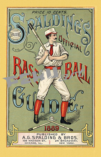 spalding baseball guide 1889 baseball 