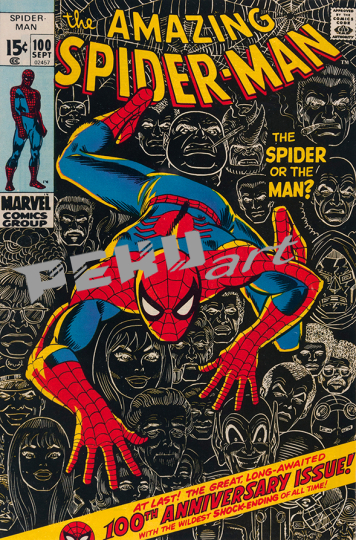 spiderman100 comic book cover 
