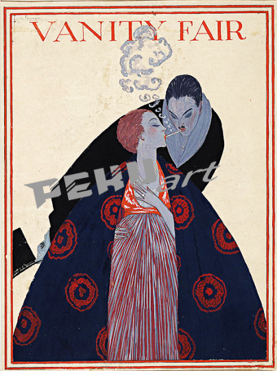 Vanity Fair Couple Lighting Cigarrettes Magazine Cov