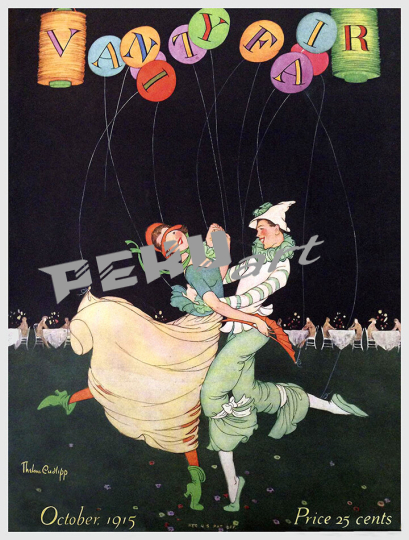 Vanity Fair Dancers October 1915 magazine cover post