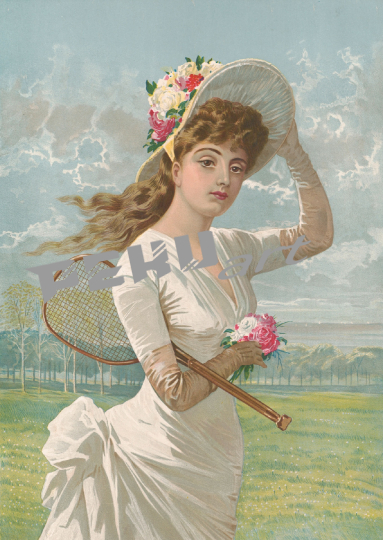 victorian-woman-vintage-tennis