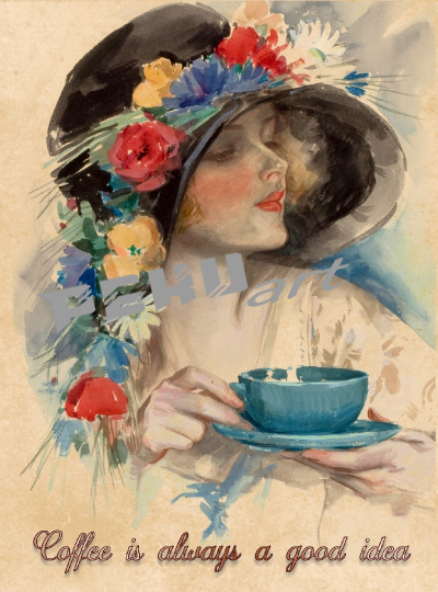 vintage-kaffee-trinken-kunst