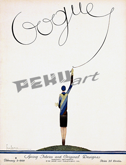 vogue magazine cover February 2 1929 georges lepape 