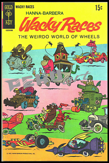 wacky races comic book coverw