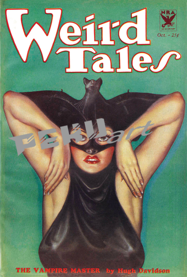 weird tales vampire master pulp magazine 
