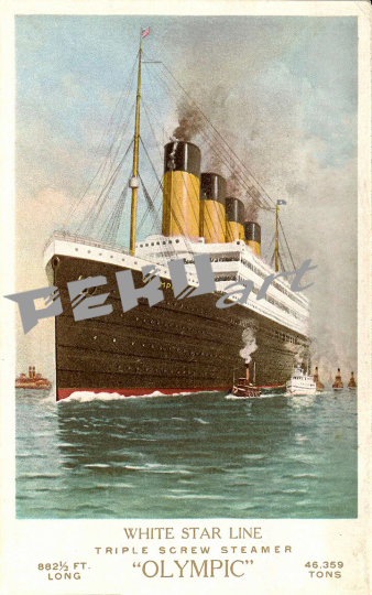 white star line steamer olympic boat travel